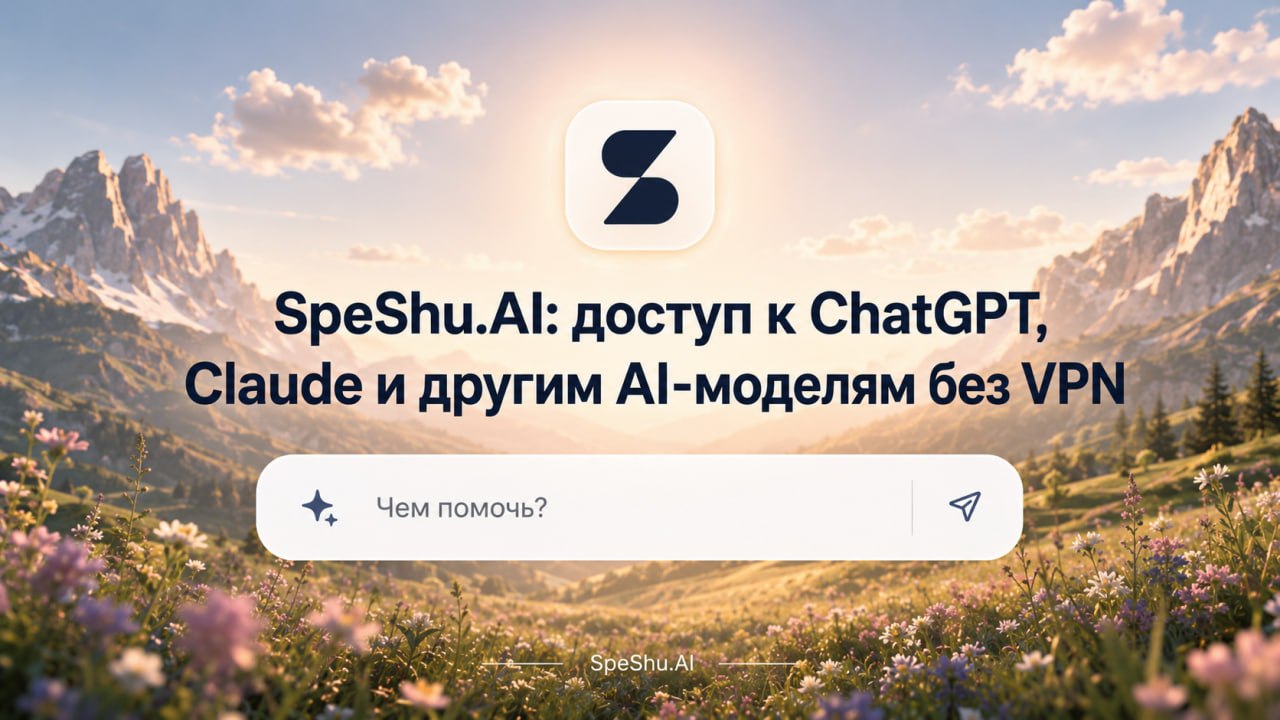 Интерфейс SpeShu.AI
